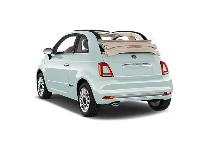 Fiat 500 Cabrio de alquiler en Moto Luis Ibiza